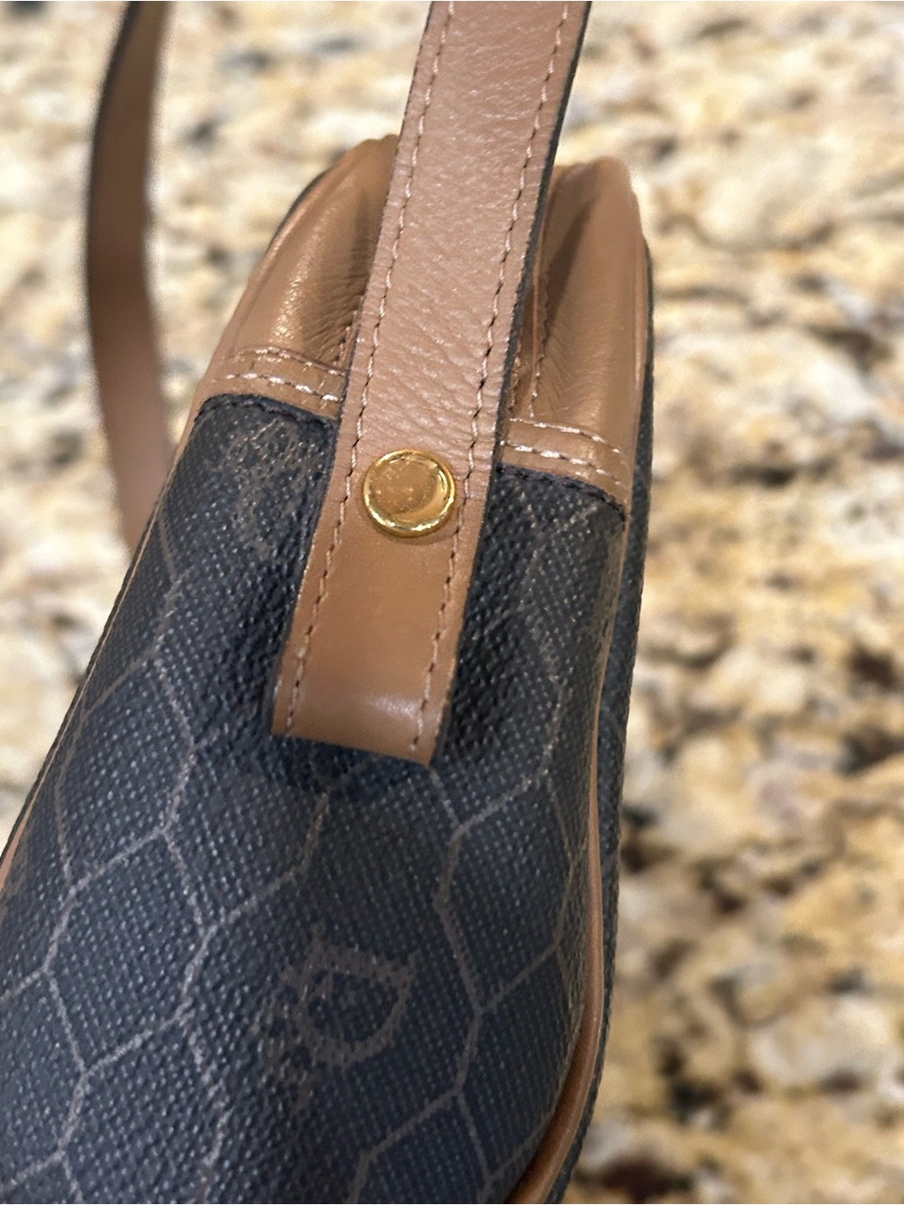 Christian Dior Honeycomb Canvas Shoulder Brown bag - Picture 6 of 8